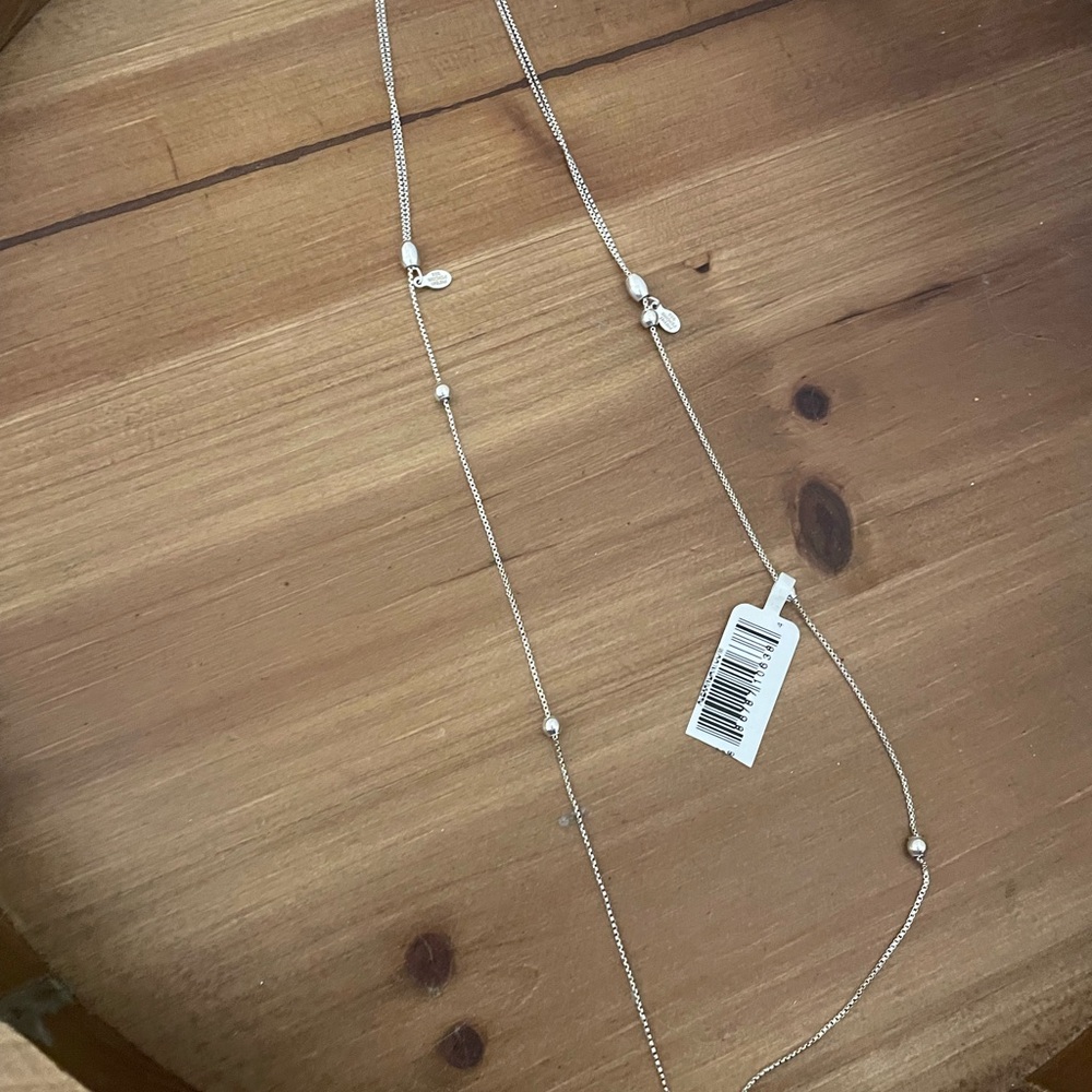 Alex and Ani adjustable length Elegant Silver Necklace